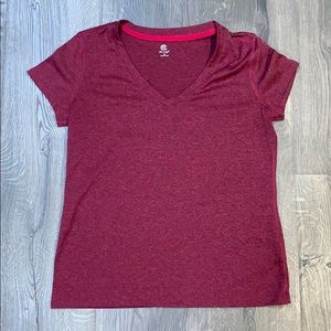 purple and pink champion workout T-shirt